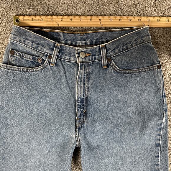 Vtg Levis 512 Jeans Women’s 11 S 28x29 High Waist Tapered Leg Denim Y2K Grunge - Picture 5 of 14